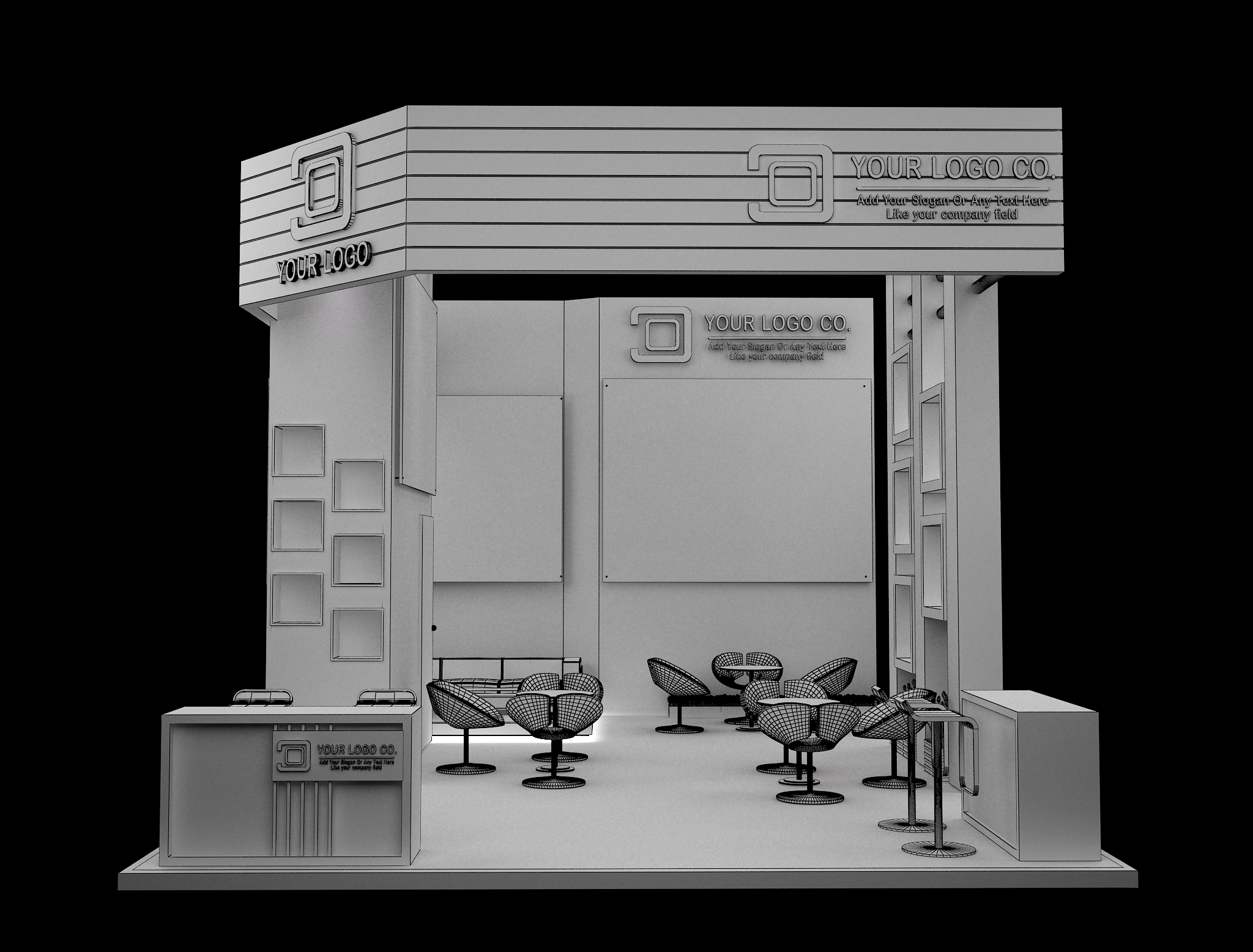 Booth Exhibition Stand a633 by yahiazakreaa | 3DOcean