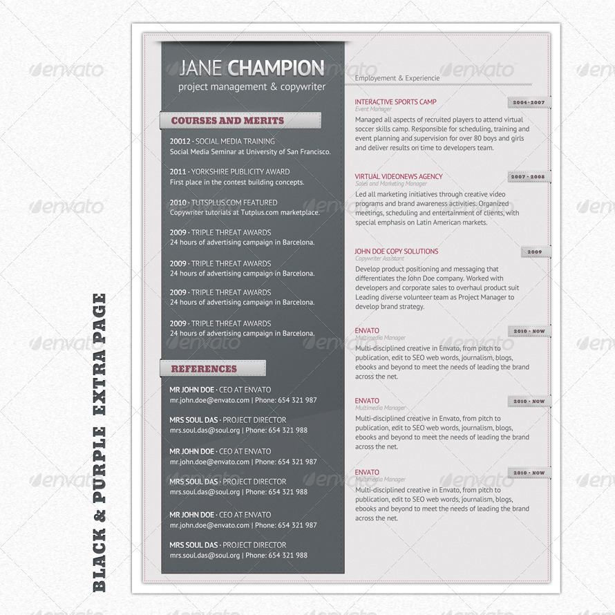Curriculum Vitae Bundle, Print Templates | GraphicRiver