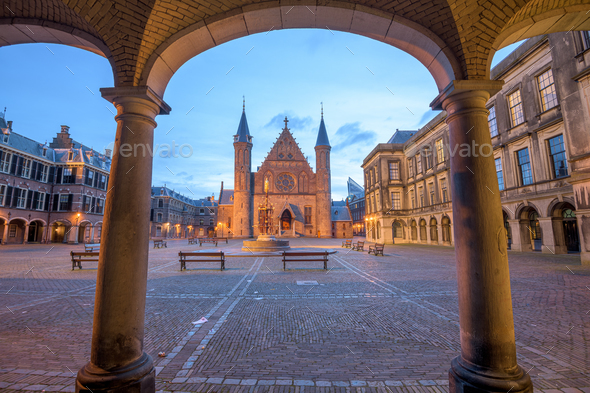 The Hague, Netherlands at the Ridderzaal in the morning time. - Stock Photo - Images