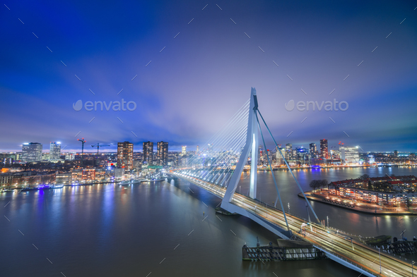 Rotterdam, Netherlands, City Skyline - Stock Photo - Images