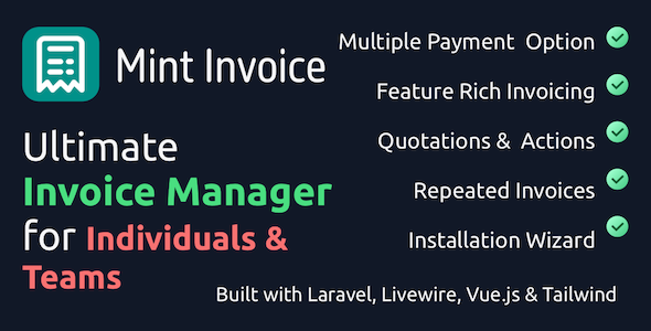 Mint Invoice - Better Invoicing tool for Individuals, Freelancers & Teams