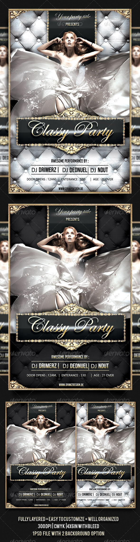 Classy Party Flyer - Clubs & Parties Events