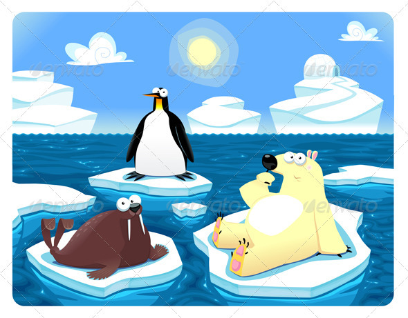 Polar Scene - Animals Characters