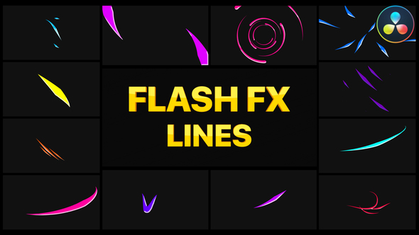 Flash FX Lines | DaVinci Resolve