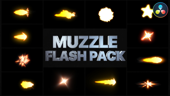Muzzle Flash Pack for DaVinci Resolve