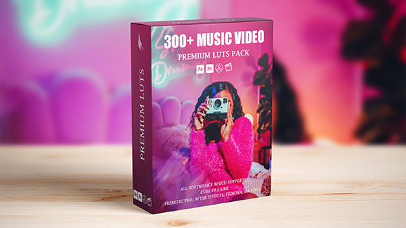 300+ Music Video LUTs Pack For Premiere Pro and More