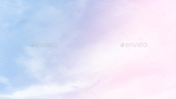 Cloud Sky Pastel Background,Rainbow Pink Purple Colorful Gradation Sky Stock  Photo by wing-wing