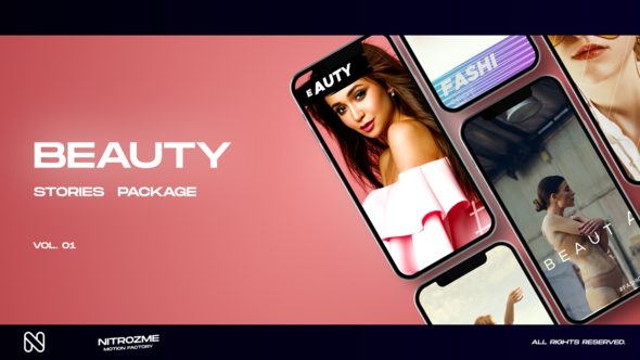 Beauty Stories Vol. 01 Video Displays template preview