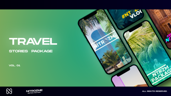 Travel Stories Vol. 01 Video Displays template preview