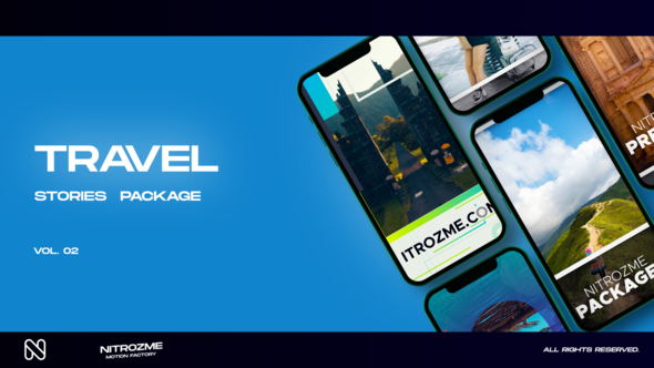 Travel Stories Vol. 02 Video Displays template preview