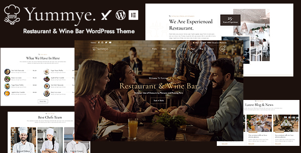 Yummye – Restaurant & Wine Bar WordPress Theme