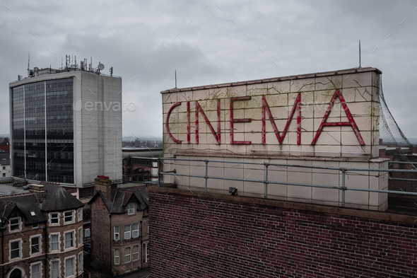 An art deco Cinema sign