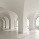 Conceptual interior empty room with arched ceiling  - PhotoDune Item for Sale