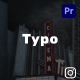 Instagram Modern Typo Intro for Premiere Pro - VideoHive Item for Sale