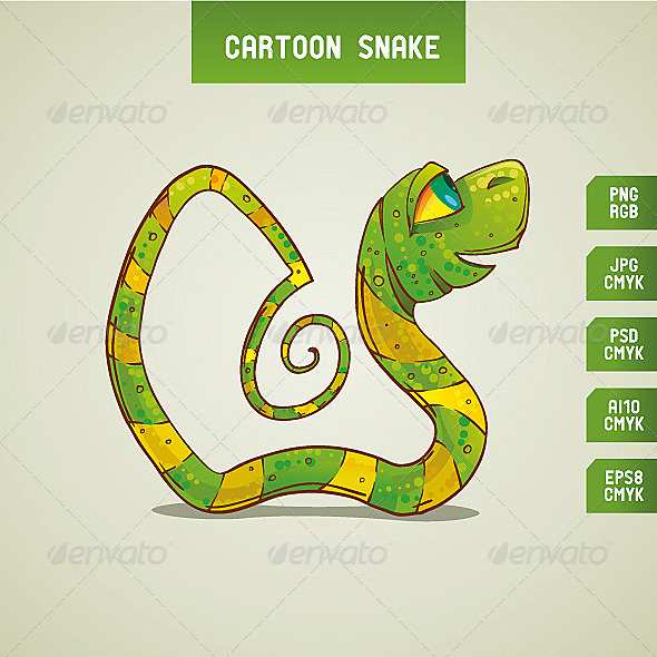 Green Snake - Animals Characters