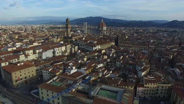 Aerial view of Florence alt