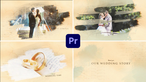 Wedding Romantic Love Ink & Brush Story