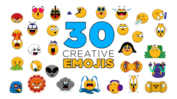 Emoji - 30 Creative Emojis Elements template preview