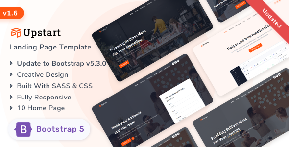 [DOWNLOAD]Upstart - Responsive Bootstrap 5 Landing Page Template