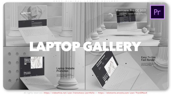 Grey Minimal Laptop Gallery