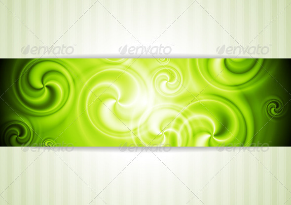 Shiny Business Template with Swirl Elements - Backgrounds Decorative