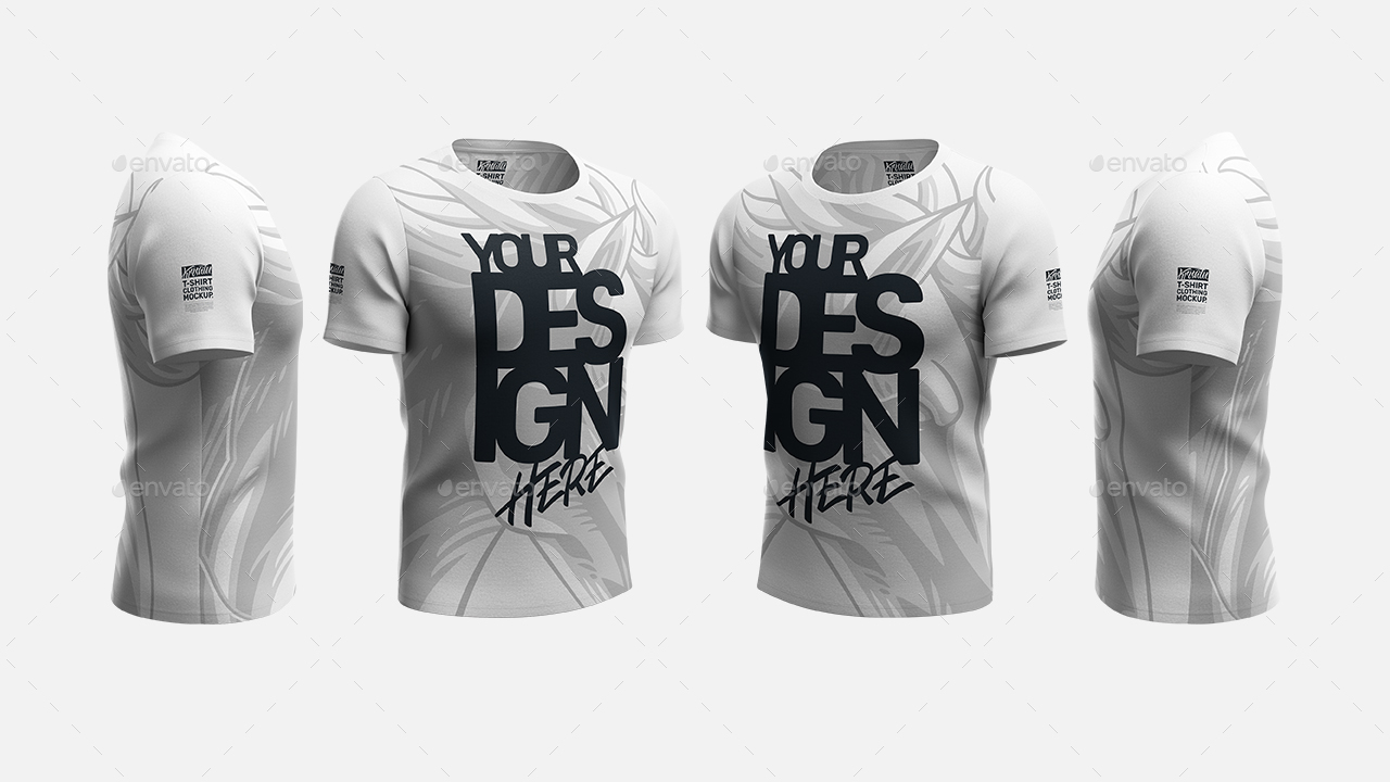 8 Streetwear T-Shirt Mockup (3D Style), Graphics | GraphicRiver