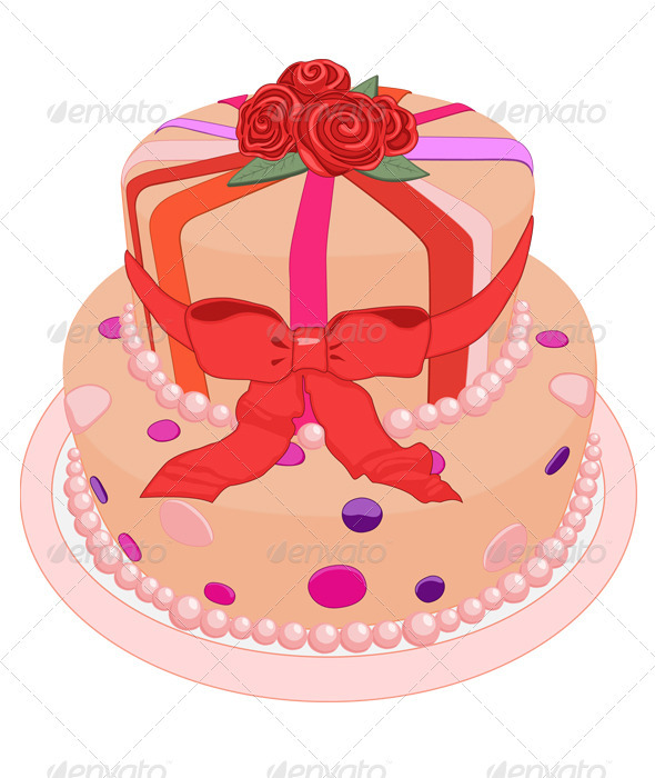 Birthday Cake - Food Objects