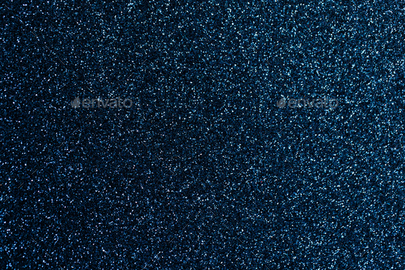 Blue glitter texture holidays background. Macro shot - Stock Photo - Images