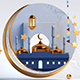 Happy Eid Mubarak Golden Crescent Scene on Loop - VideoHive Item for Sale