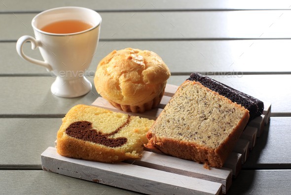 Various Slice Cake for Indonesian Snack Box.