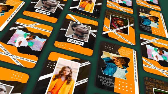 Paper Instagram Frame After Effects Template