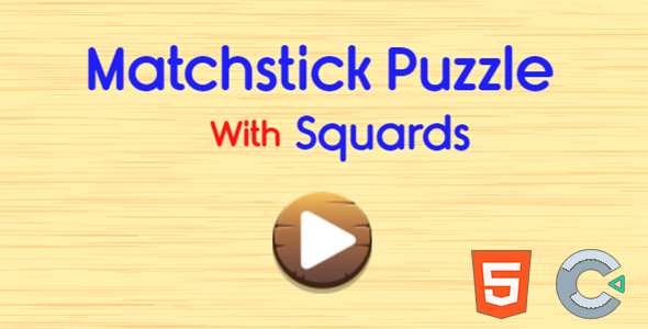 Matchstick puzzle with squards - Html5 (Construct3)