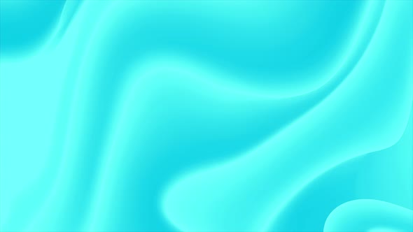 Bright Blue Abstract Liquid Flowing Waves