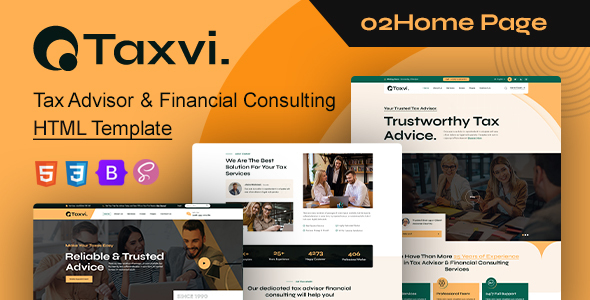 Taxvi - Tax Advisor & Financial Consulting HTML Template