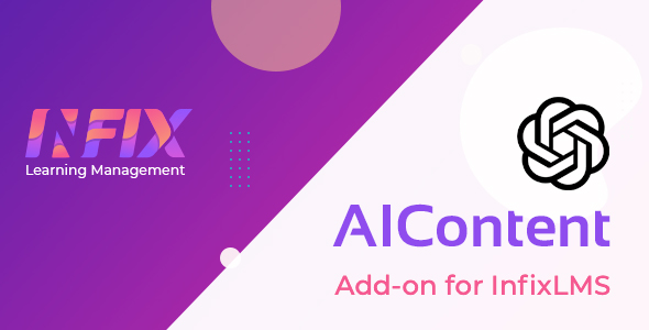 AI Content add-on | Infix LMS Laravel Learning Management System
