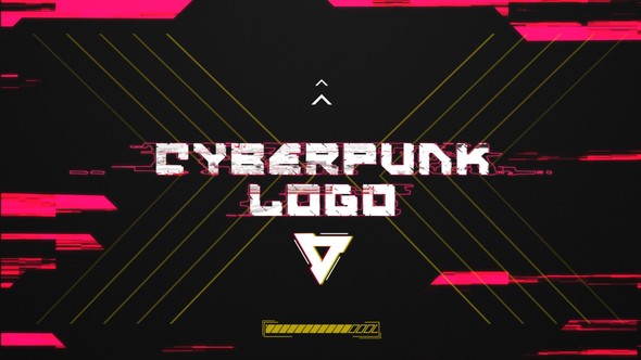 Cyberpunk Glitch Logo Reveal