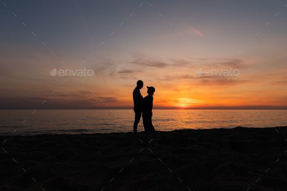 Female in yoga pose sunset landscape Royalty Free Vector