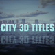 City 3D Titles - VideoHive Item for Sale