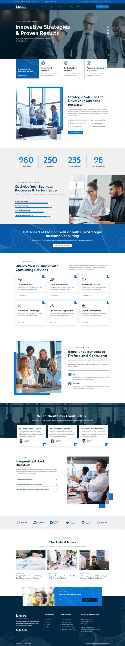 Boost - Business Consulting Elementor Template Kit by Rometheme ...