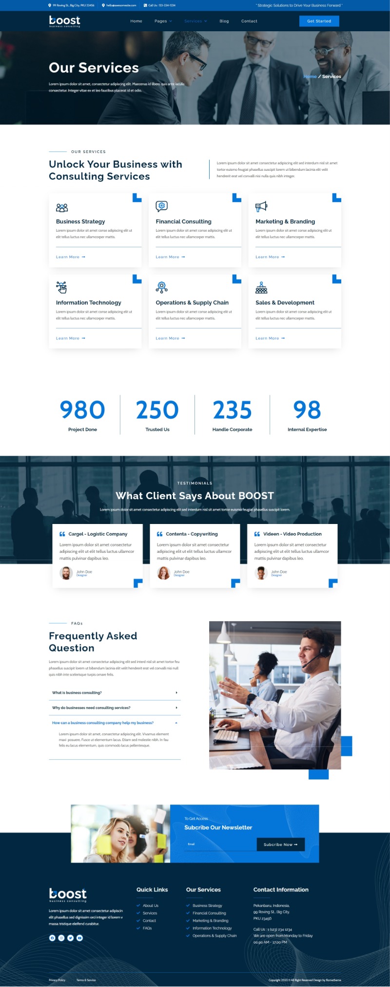 Boost - Business Consulting Elementor Template Kit By Rometheme 