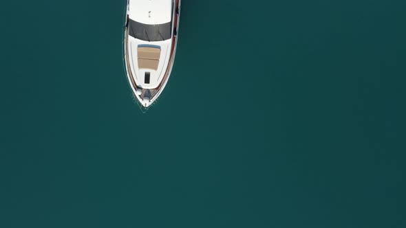 Aerial Yacht on Calm Sea alt