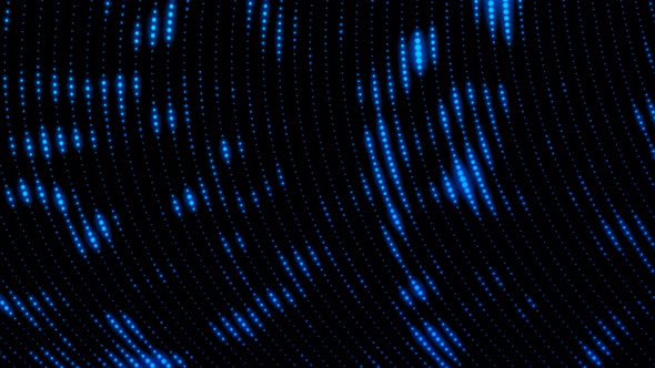 Blue Color Glowing Grid Particle Line Animated On Black Background alt