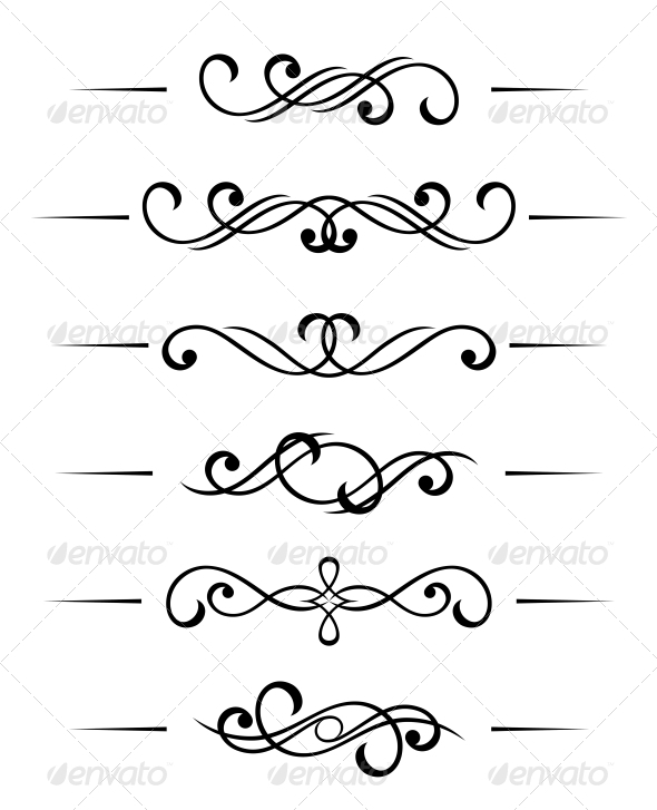 Swirl Elements by VectorTradition GraphicRiver