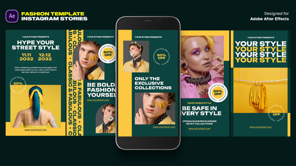Fashion Instagram Stories Product Promo template preview