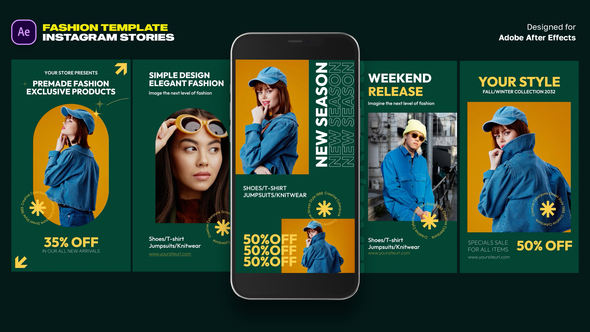 Fashion Instagram Stories Product Promo template preview