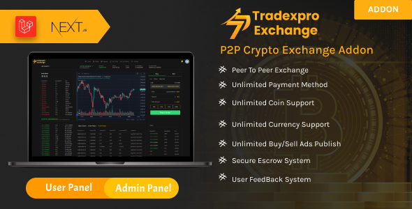 Tradexpro P2P  Pair to Pair Crypto Exchange Addon
