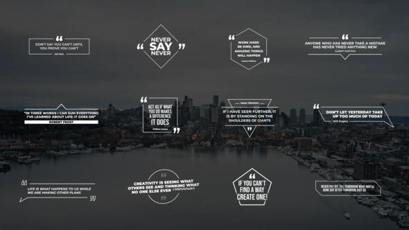 Quotes Titles V2 | After Effects Titles template preview