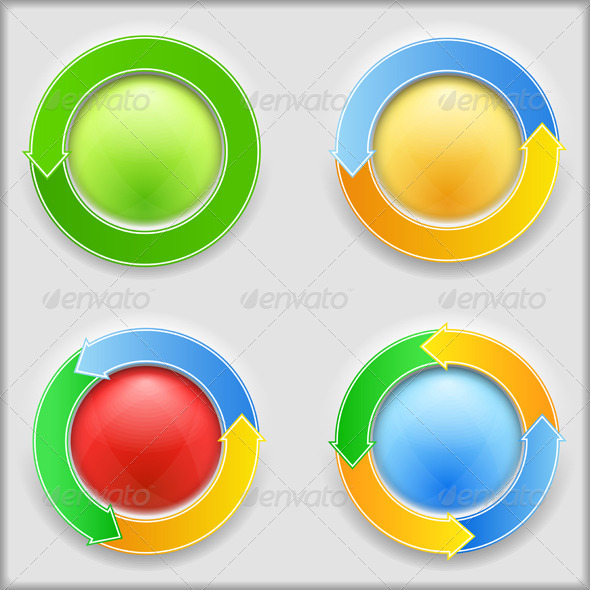 Circular Arrows - Web Elements Vectors