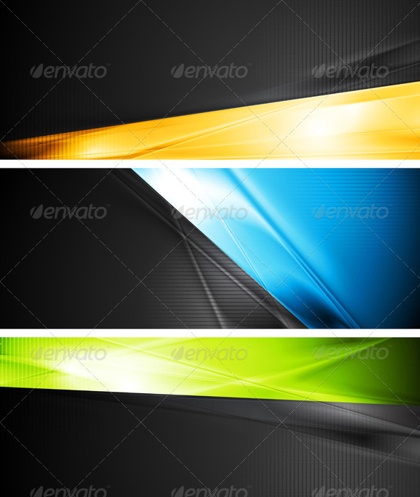 Vibrant Vector Banners - Backgrounds Decorative