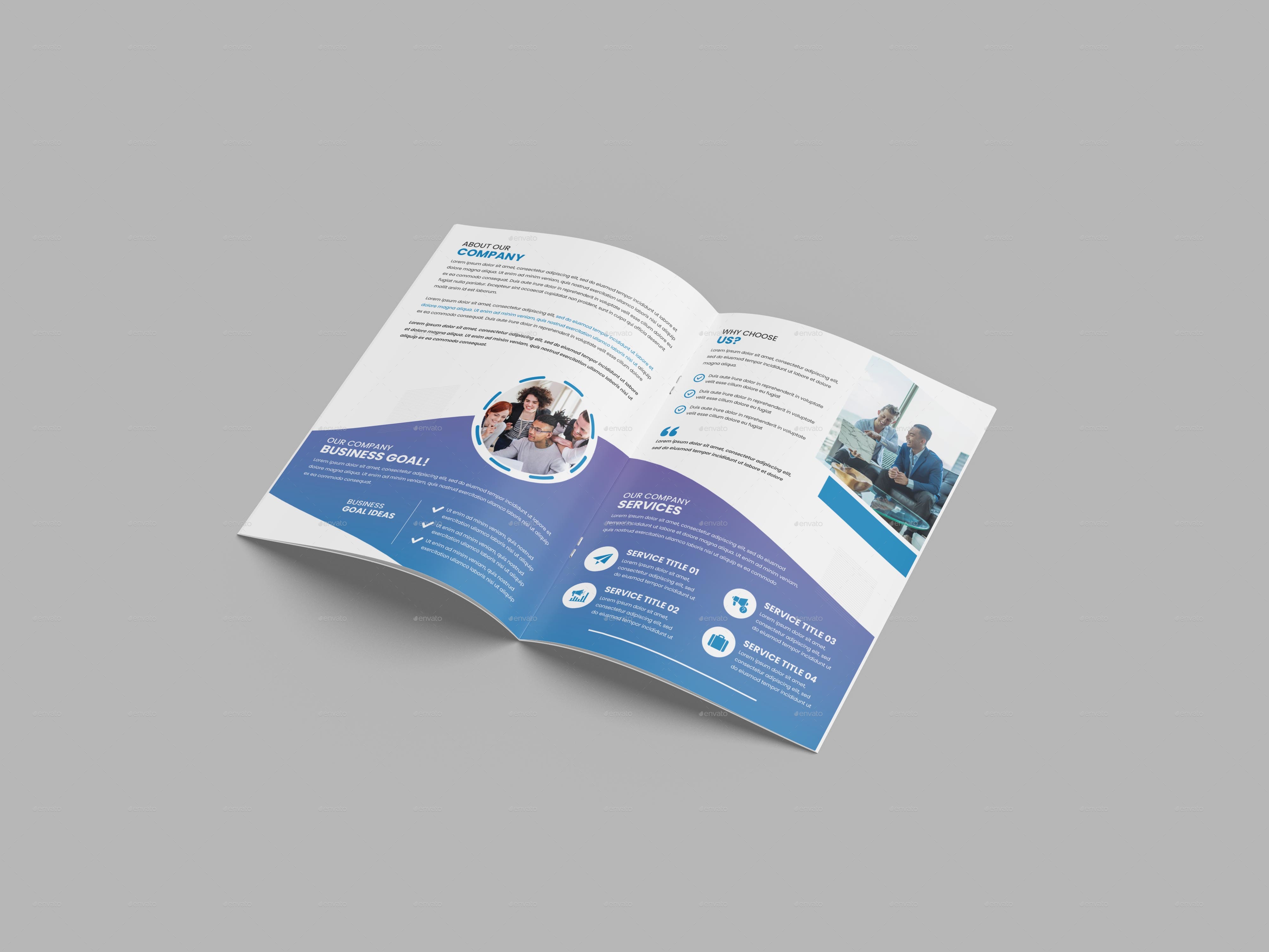 Corporate Bi Fold Brochure, Print Templates | GraphicRiver